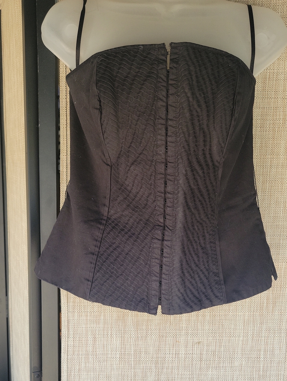 White House Black Market Black Top with Subtle Texture